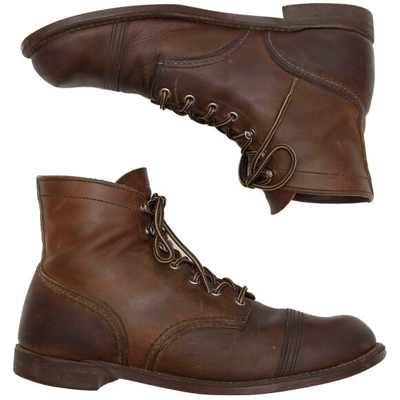 Red Wings IRON RANGER® Men\'s 6-Inch Amber Harness Leather Boots Size 12 main image 11